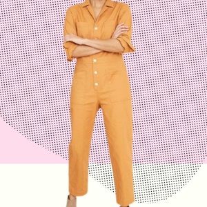 Spicy Mustard Yellow Jumpsuit Sz. 4